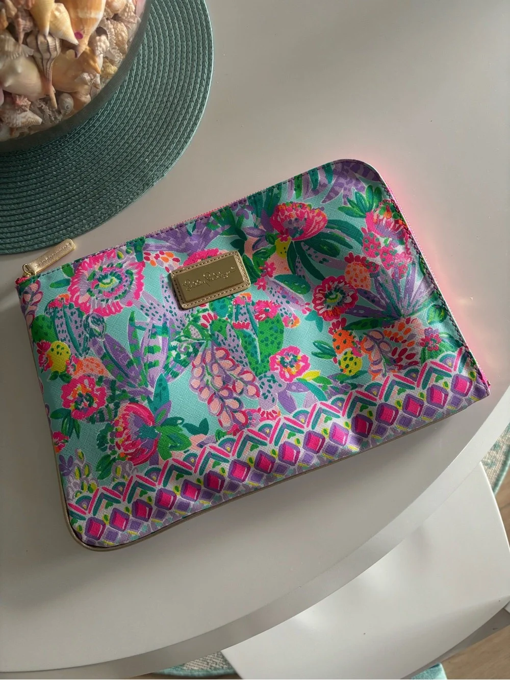 NWOT - Lilly Pulitzer Tech Pouch Set- Me and My Zesty - Picture 1 of 2